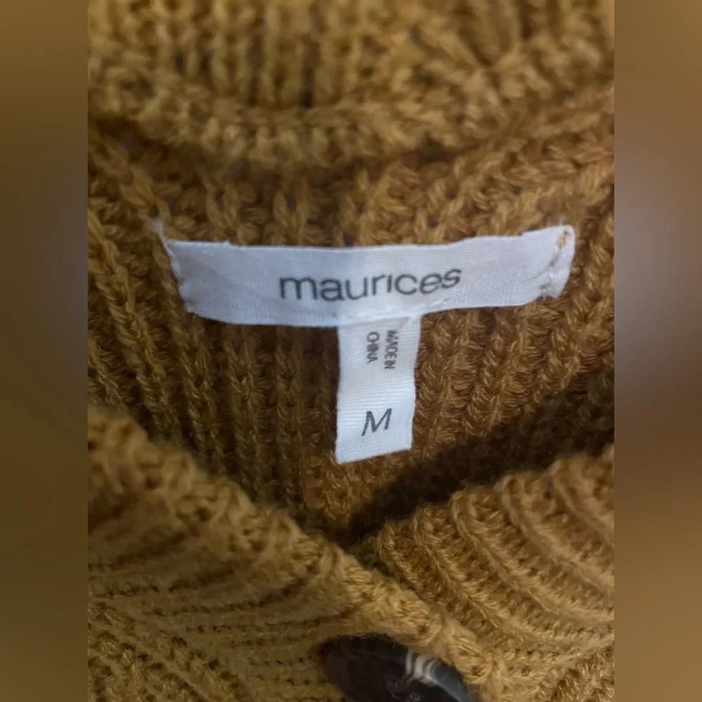 Maurices Sweater Mustard Yellow NWOT